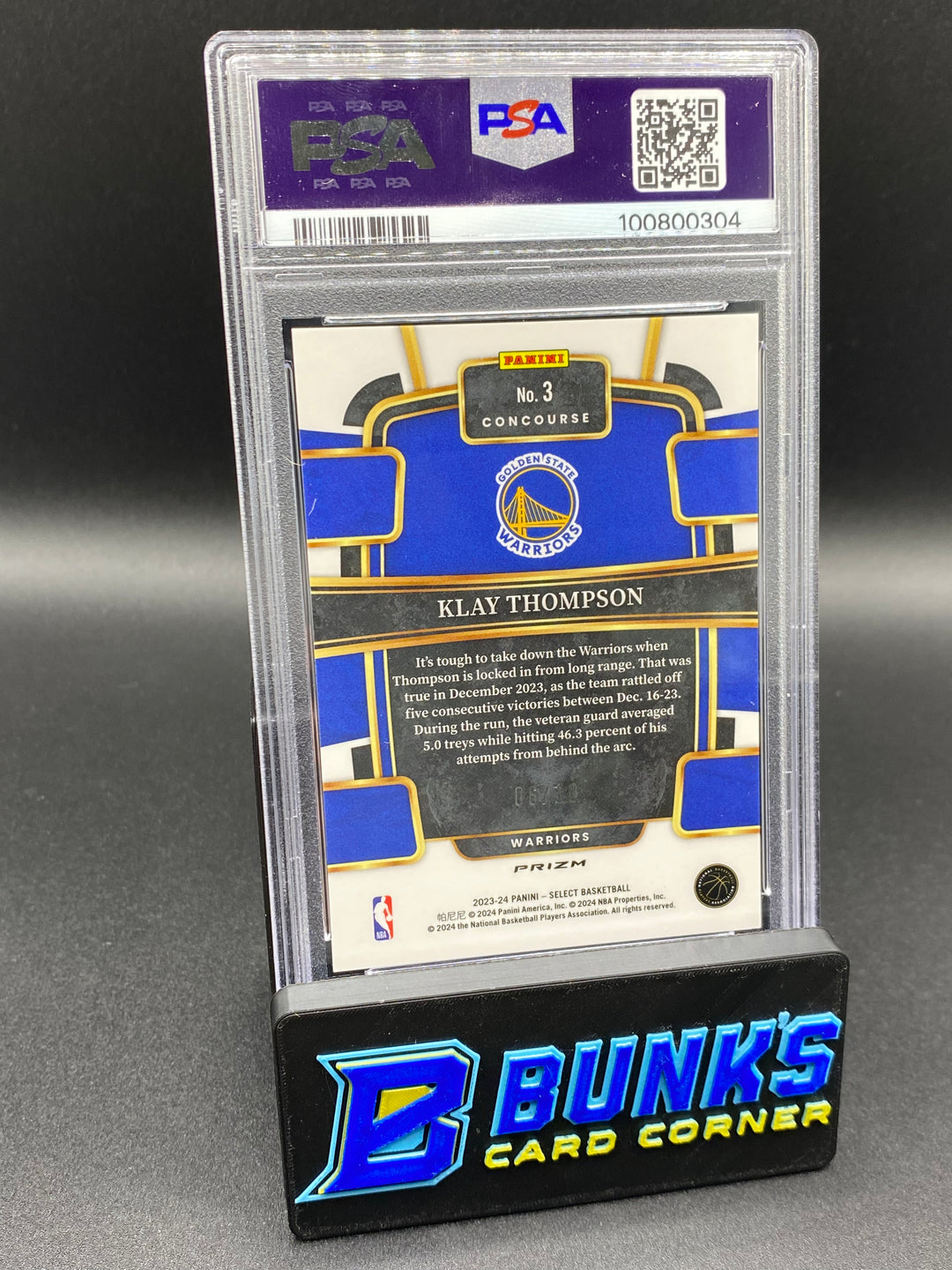 2023 Klay Thompson Gold Flash PSA 9 (Box B66)