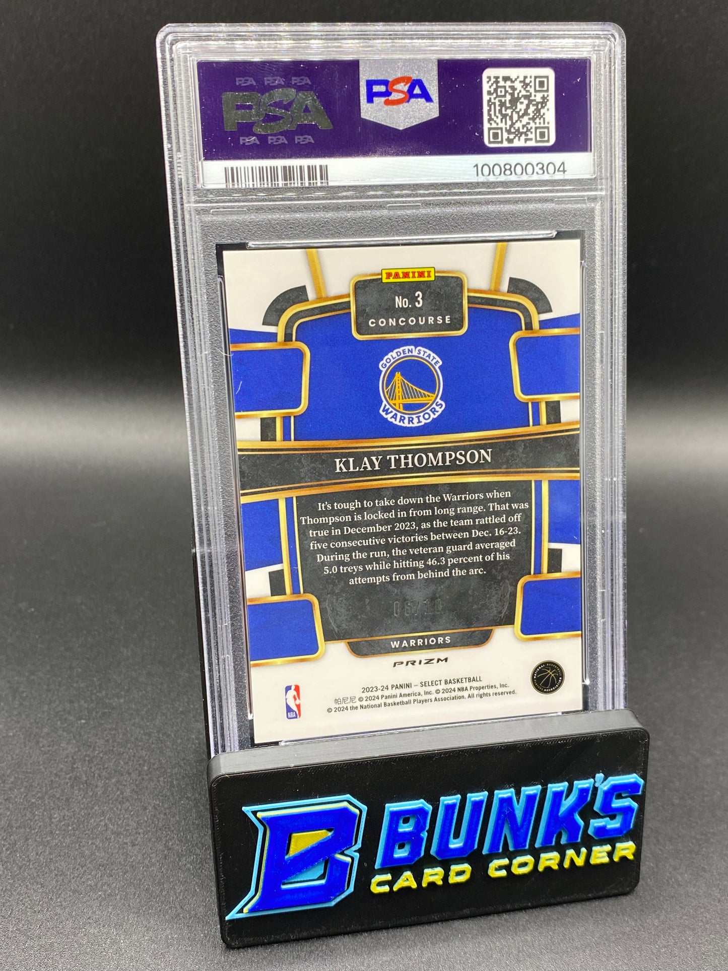 2023 Klay Thompson Gold Flash PSA 9 (Box B66)