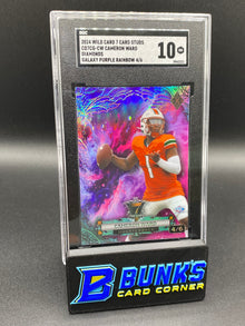 2024 Cameron Ward Diamonds Galaxy Purple Rainbow SGC 10 (Box B66)