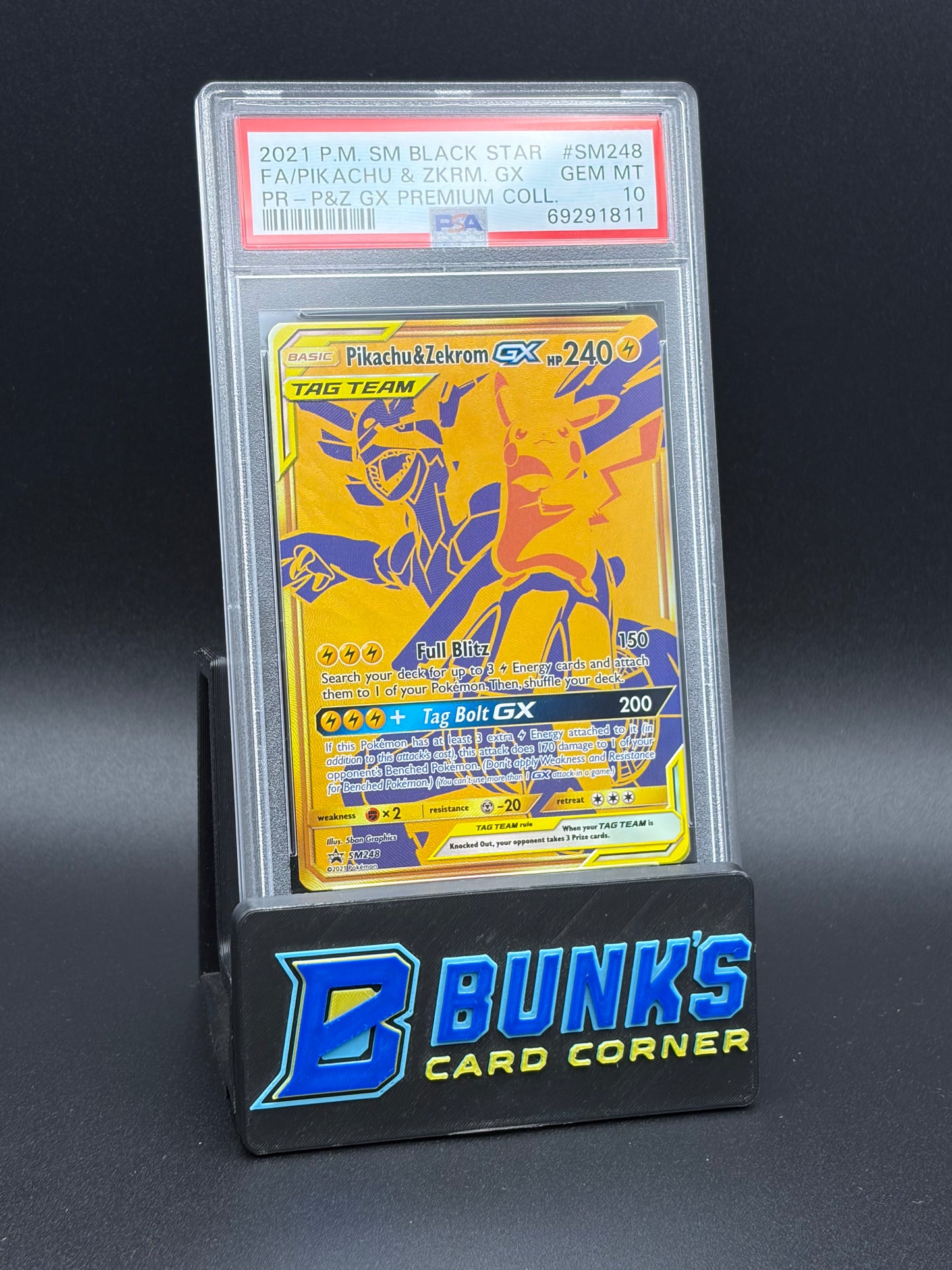 Pikachu & Zekrom GX Promo PSA 10