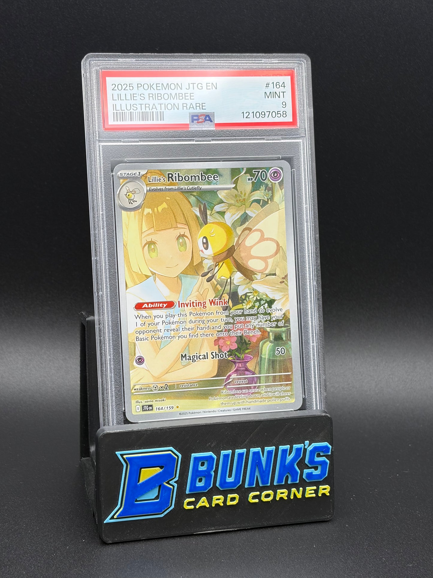 Lillies's Ribombee Illustration Rare PSA 9