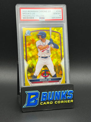 2023 Brooks Lee Prospects Bowman Chrome PSA 10 6/50