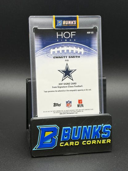 2025 Emmitt Smith HOF Signs Black Refractor 6/10