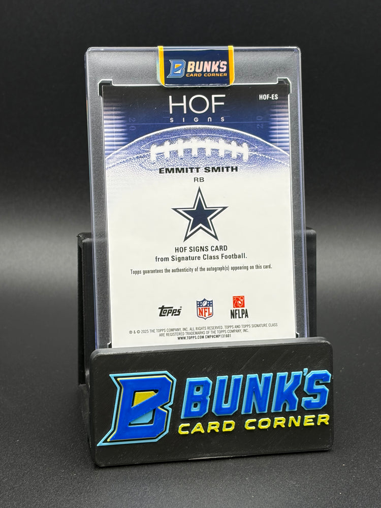 2025 Emmitt Smith HOF Signs Black Refractor 6/10
