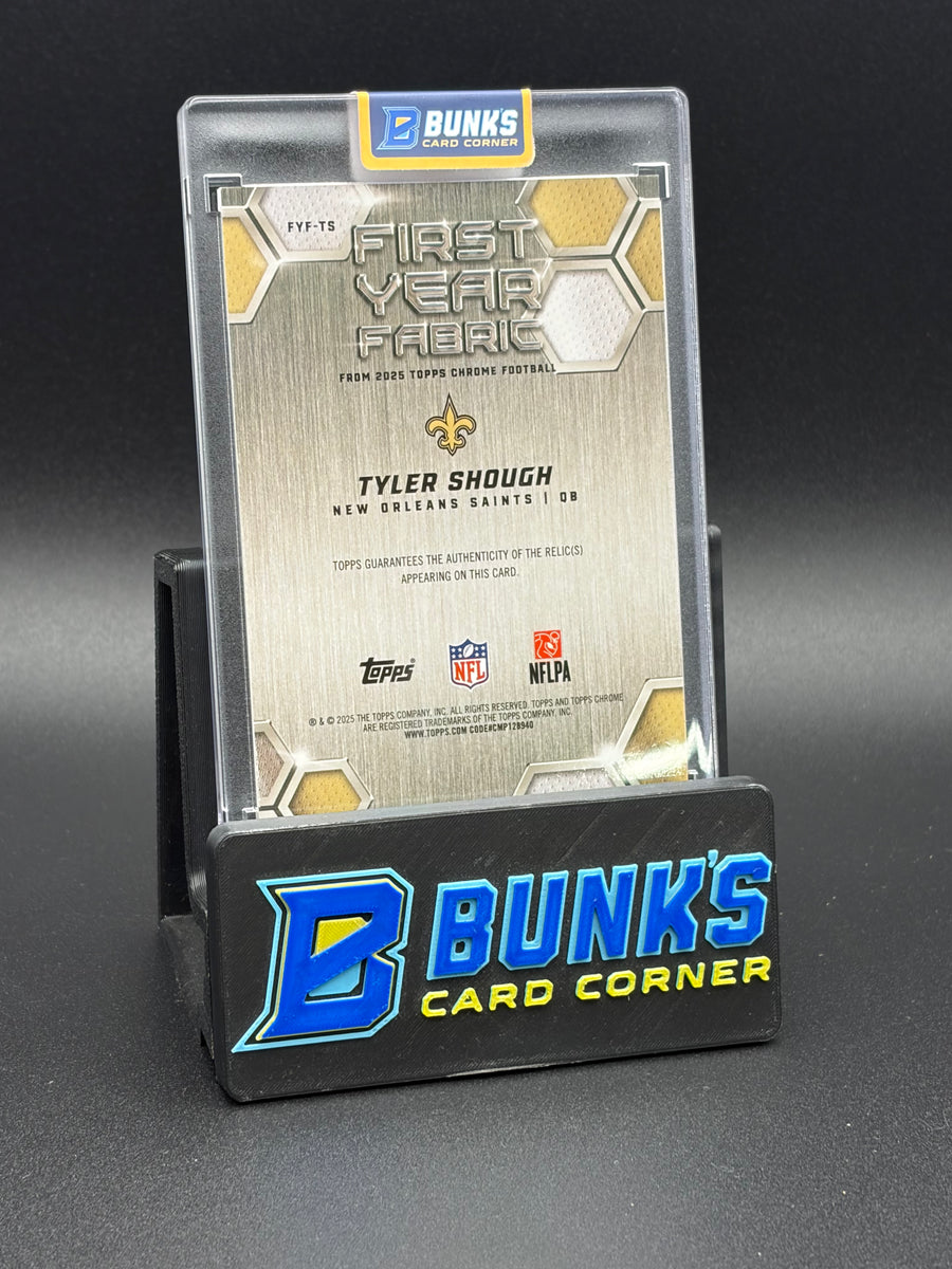 2025 Tyler Shough First Year Fabric Topps RC 50/99
