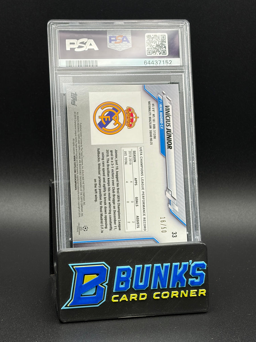2019-20 Vinicius Junior Sapphire Edition Orange PSA 10 16/50