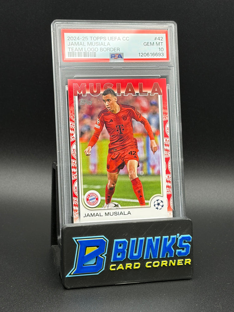 2024-25 Jamal Musiala Team Logo Border PSA 10