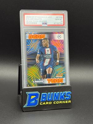 2022-23 Kylian Mbappe Beam Team Orange PSA 10
