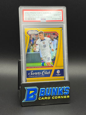 2024 Christian Pulisic Scores Club Gold Prizm PSA 10 7/10