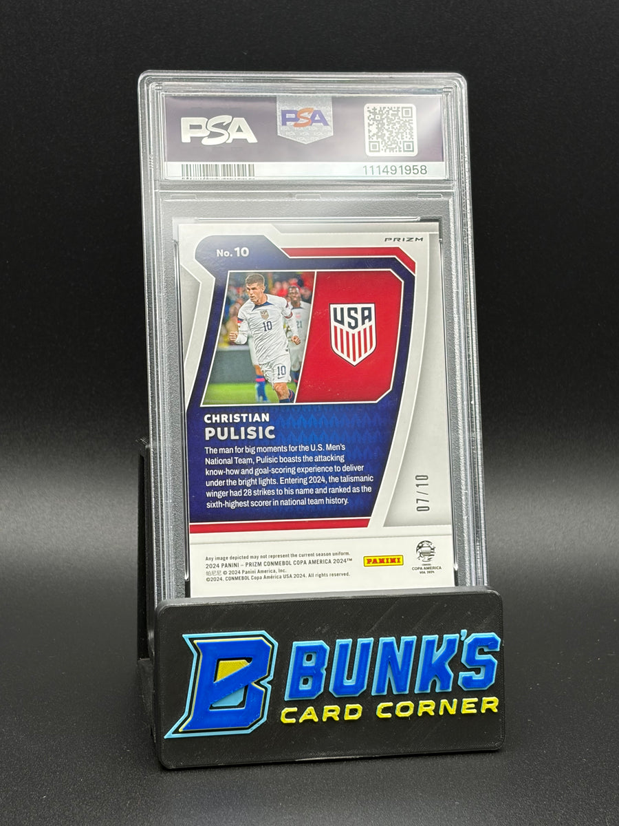 2024 Christian Pulisic Scores Club Gold Prizm PSA 10 7/10