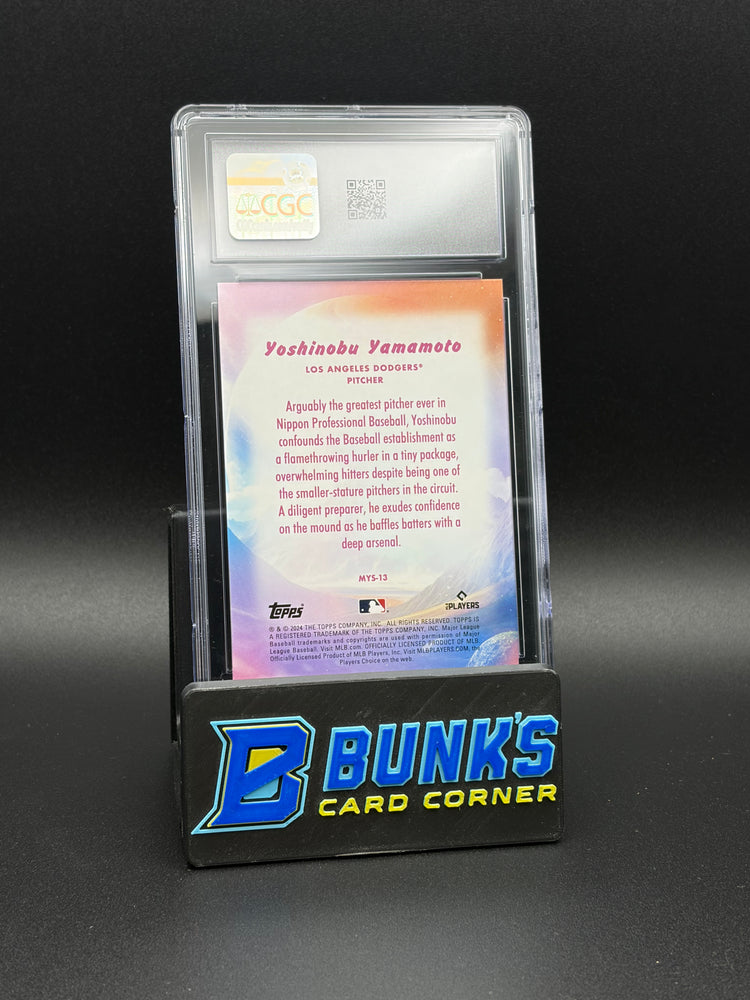 2024 Yoshinobu Yamamoto Mystical Topps Update CGC 9 RC