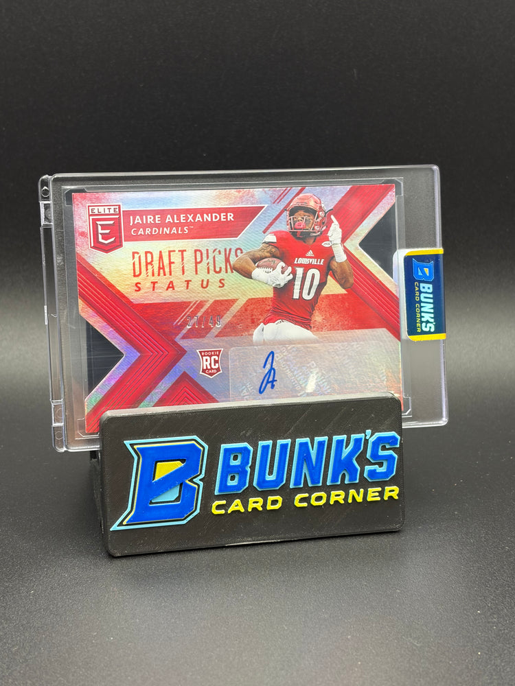 2018 Jaire Alexander Elite Draft Picks Collegiate Auto 27/49