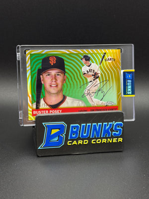 2025 Buster Posey Topps Chrome Platinum Gold Vibrations 36/50