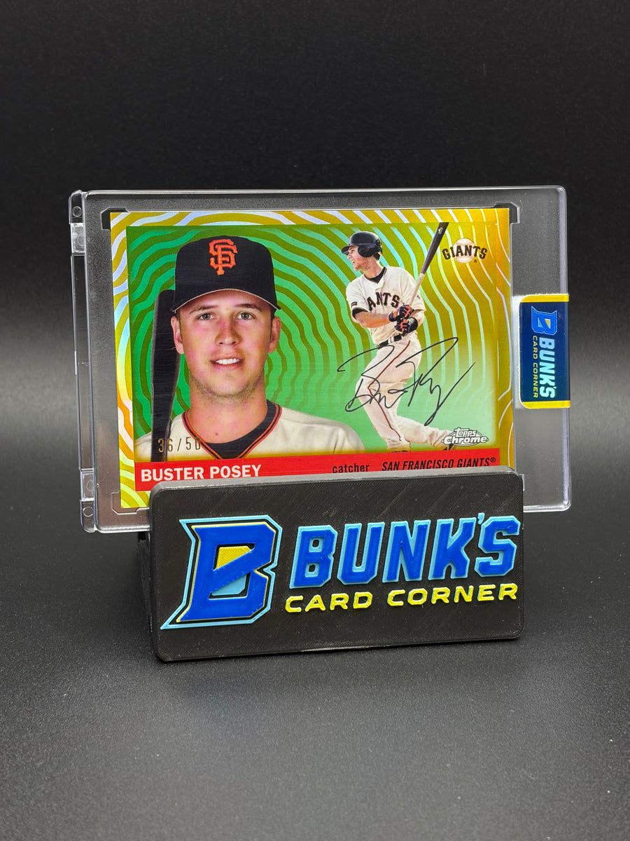 2025 Buster Posey Topps Chrome Platinum Gold Vibrations 36/50