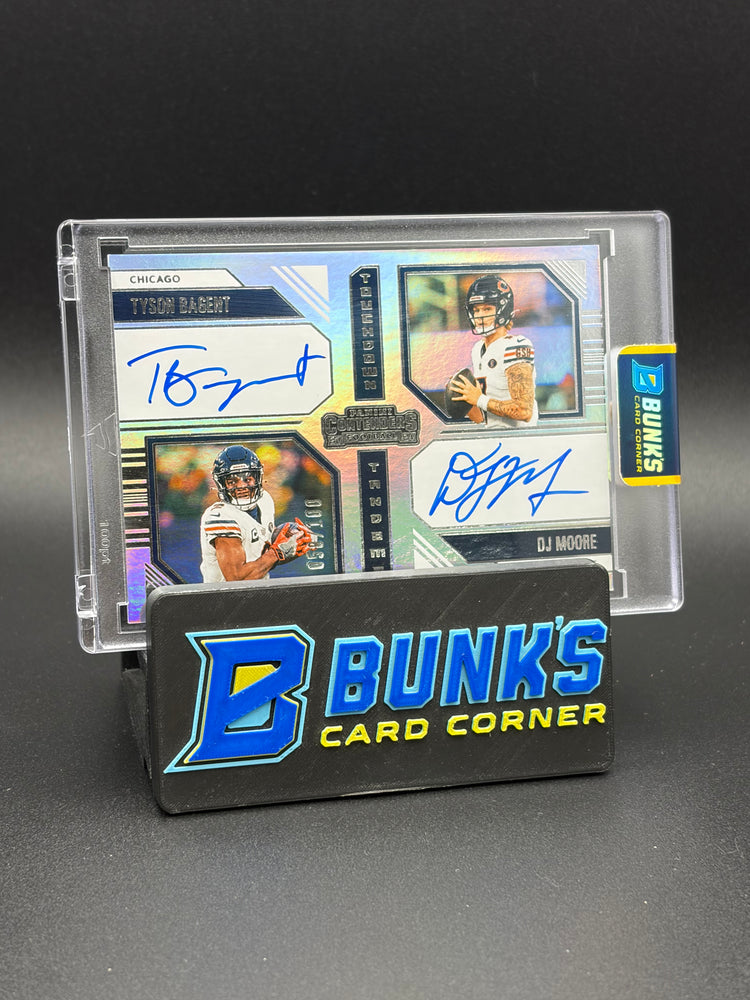 2024 Tyson Bagent & DJ Moore Contenders Auto Touchdown Tandem