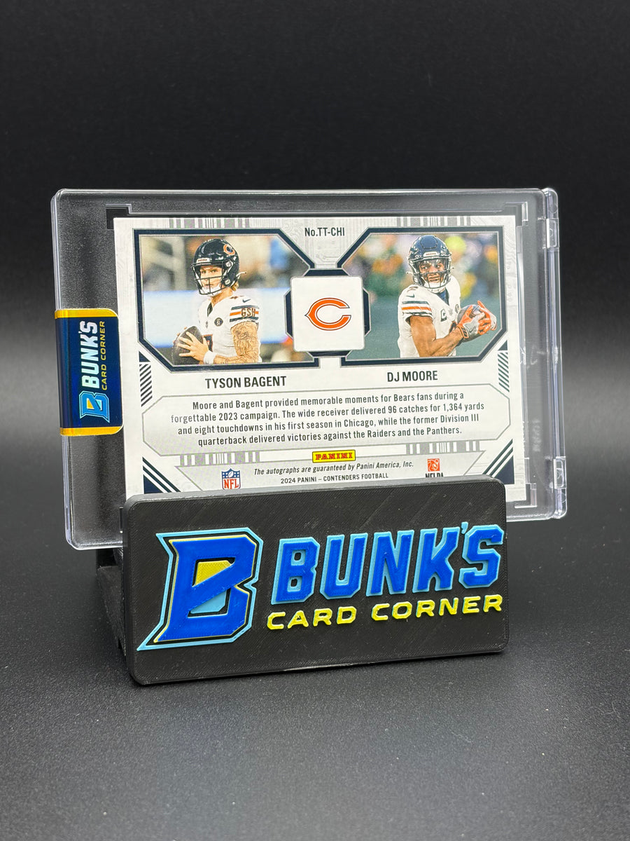 2024 Tyson Bagent & DJ Moore Contenders Auto Touchdown Tandem