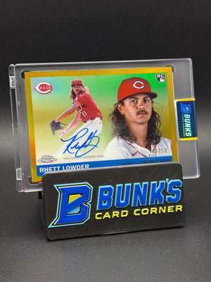 2025 Rhett Lowder Topps Chrome Platinum Gold Auto 48/50