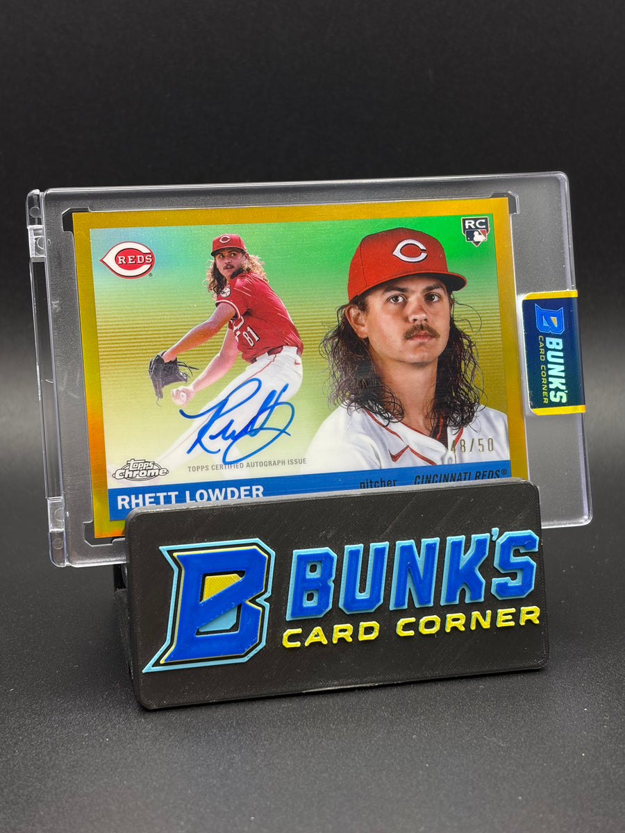2025 Rhett Lowder Topps Chrome Platinum Gold Auto 48/50