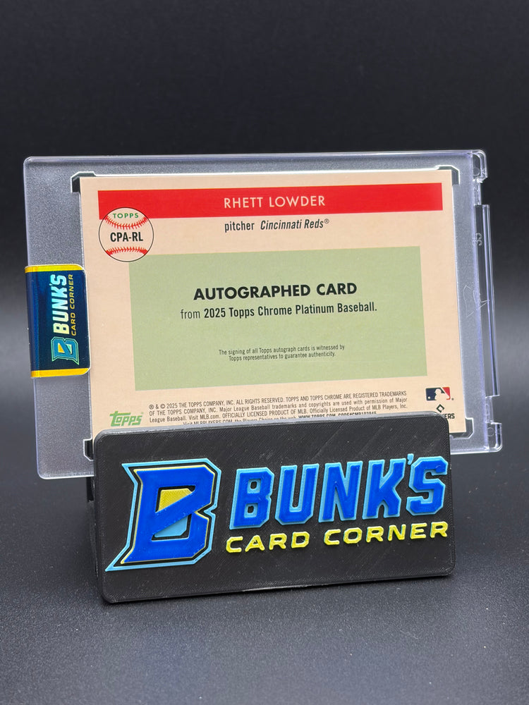 2025 Rhett Lowder Topps Chrome Platinum Gold Auto 48/50