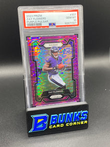 2023 Zay Flowers Purple Pulsar PSA 10
