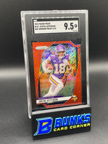 2024 Justin Jefferson Red Shimmer Prizm SGC 9.5
