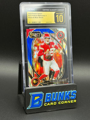 2024 Patrick Mahomes II Black & Blue Shock CGC Pristine 10