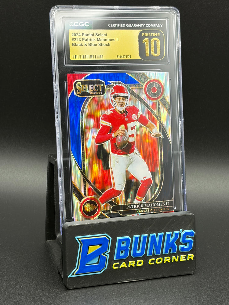 2024 Patrick Mahomes II Black & Blue Shock CGC Pristine 10