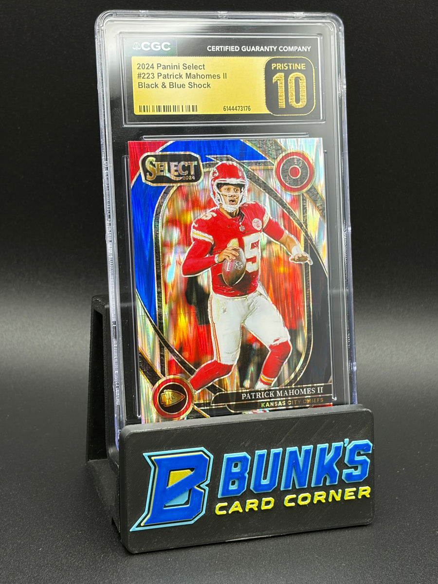 2024 Patrick Mahomes II Black & Blue Shock CGC Pristine 10