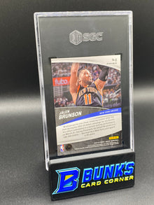 2022-23 Jalen Brunson Elevate Pink Fluorescent Prizm SGC 10