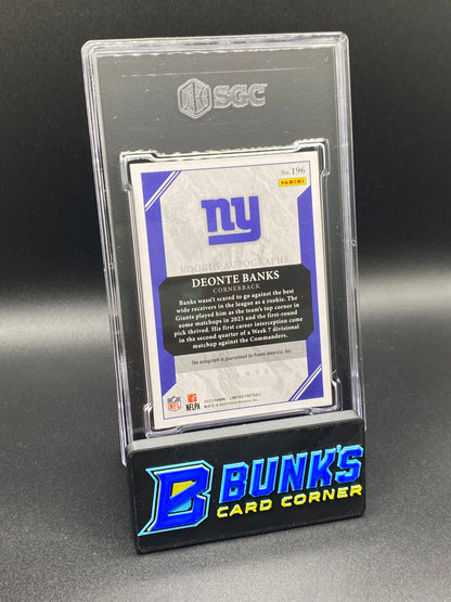2023 Deonte Banks Rookie Auto. SGC 10/9.5