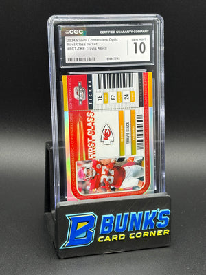 2024 Travis Kelce First Class Ticket Contenders Optic CGC 10