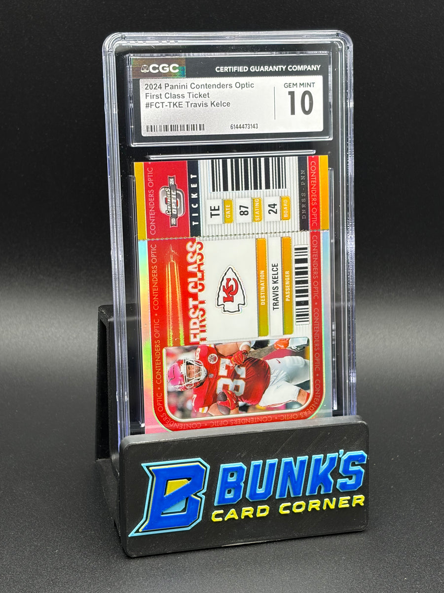 2024 Travis Kelce First Class Ticket Contenders Optic CGC 10
