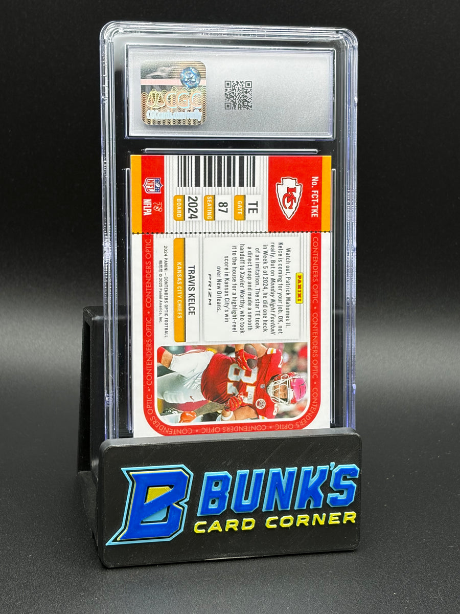2024 Travis Kelce First Class Ticket Contenders Optic CGC 10