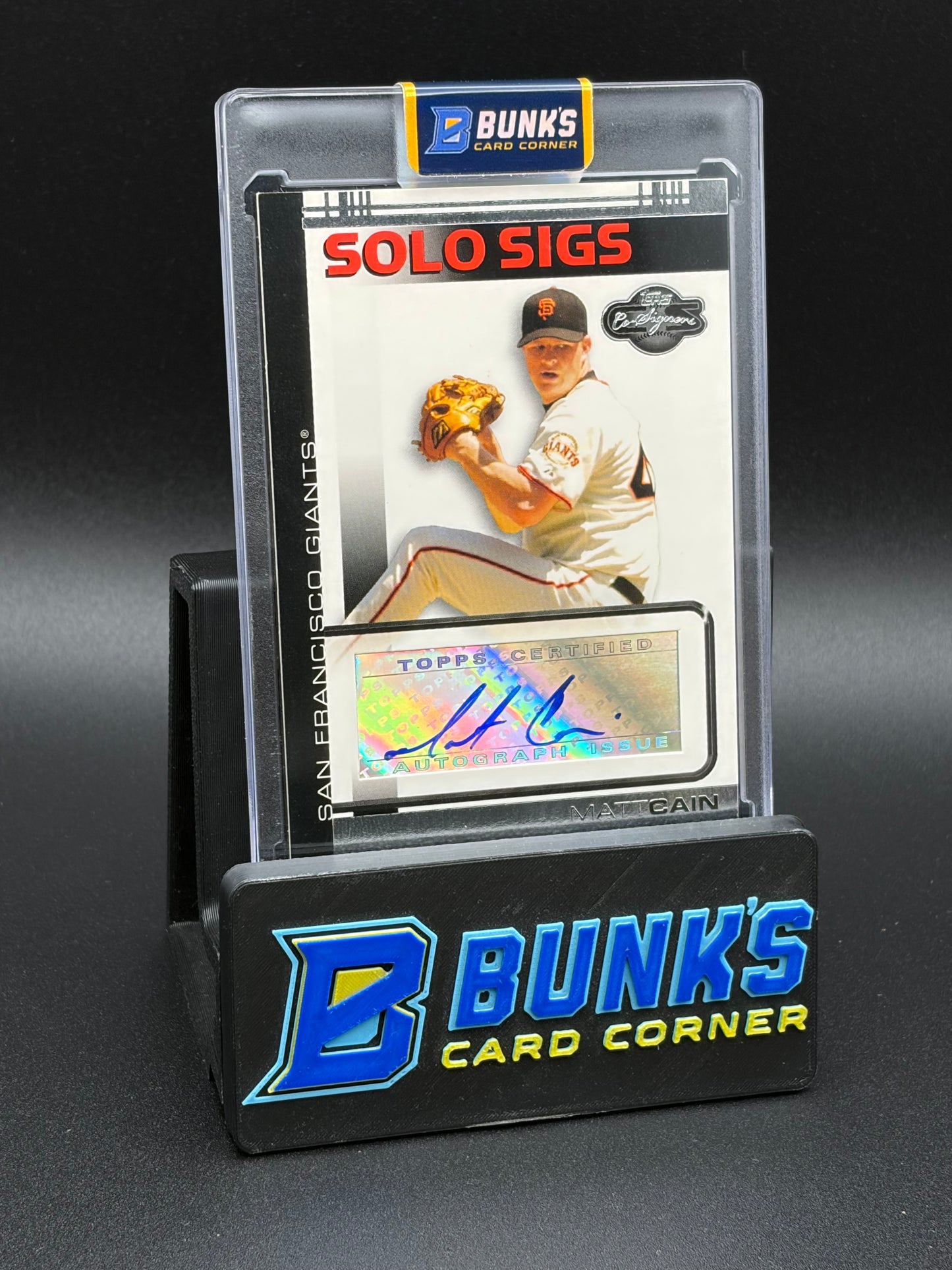 2007 Matt Cain Solo Sigs Auto