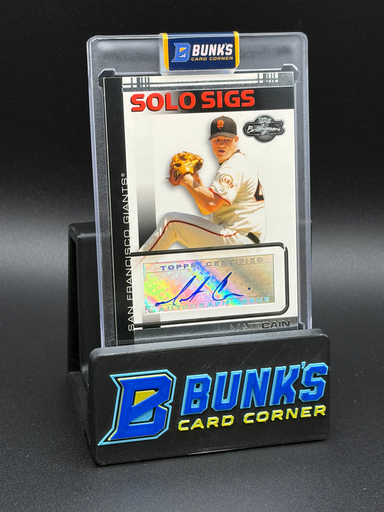 2007 Matt Cain Solo Sigs Auto