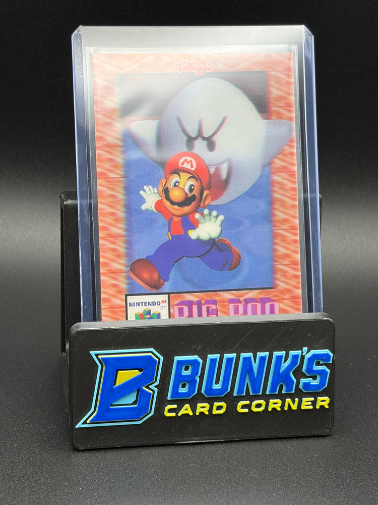 1996 Mario & Big Boo & Bowser & Penguins & Blocks Kellogg's Super Mario 64 3D 5 Cards