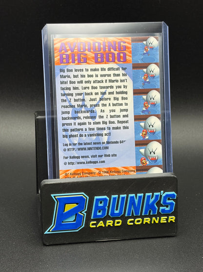 1996 Mario & Big Boo & Bowser & Penguins & Blocks Kellogg's Super Mario 64 3D 5 Cards