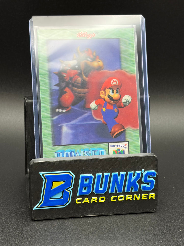 1996 Mario & Big Boo & Bowser & Penguins & Blocks Kellogg's Super Mario 64 3D 5 Cards