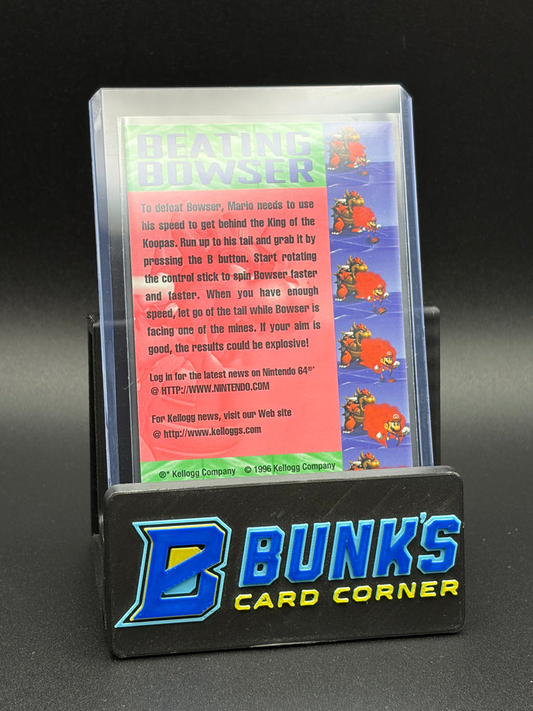 1996 Mario & Big Boo & Bowser & Penguins & Blocks Kellogg's Super Mario 64 3D 5 Cards