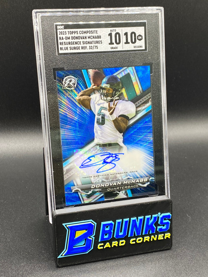 2023 Donovan McNabb Resurgence Sig. Blue Surge Ref. 10/10