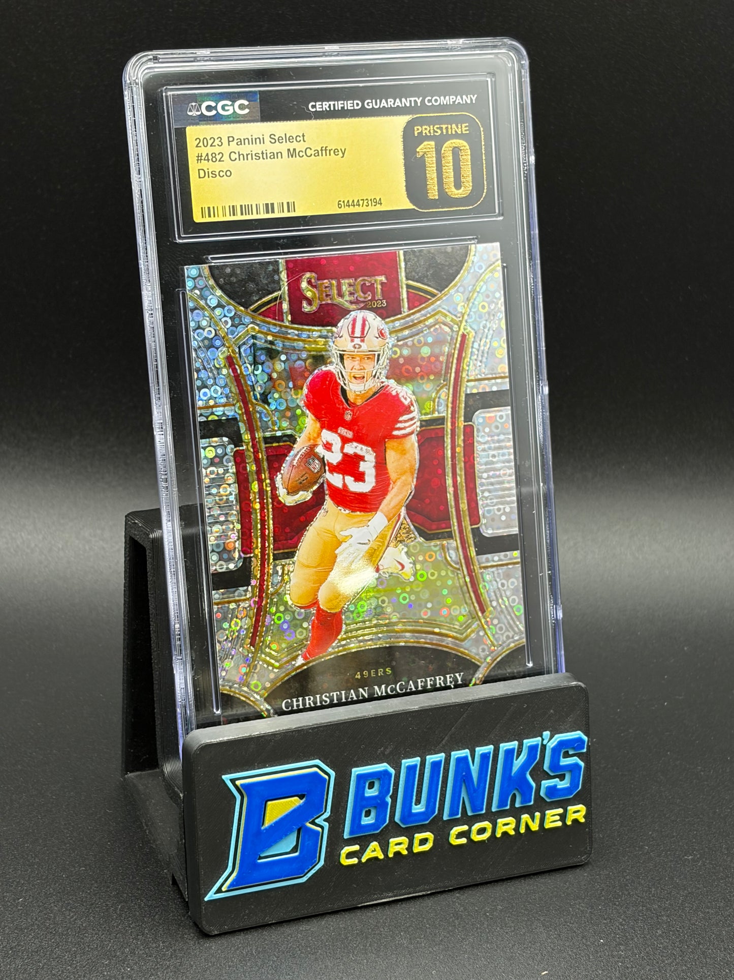 2023 Christian McCaffrey Disco Select CGC Pristine 10