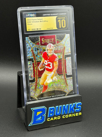 2023 Christian McCaffrey Disco Select CGC Pristine 10
