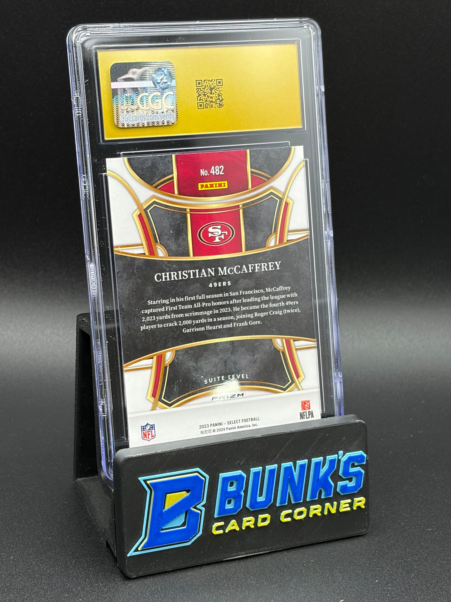2023 Christian McCaffrey Disco Select CGC Pristine 10