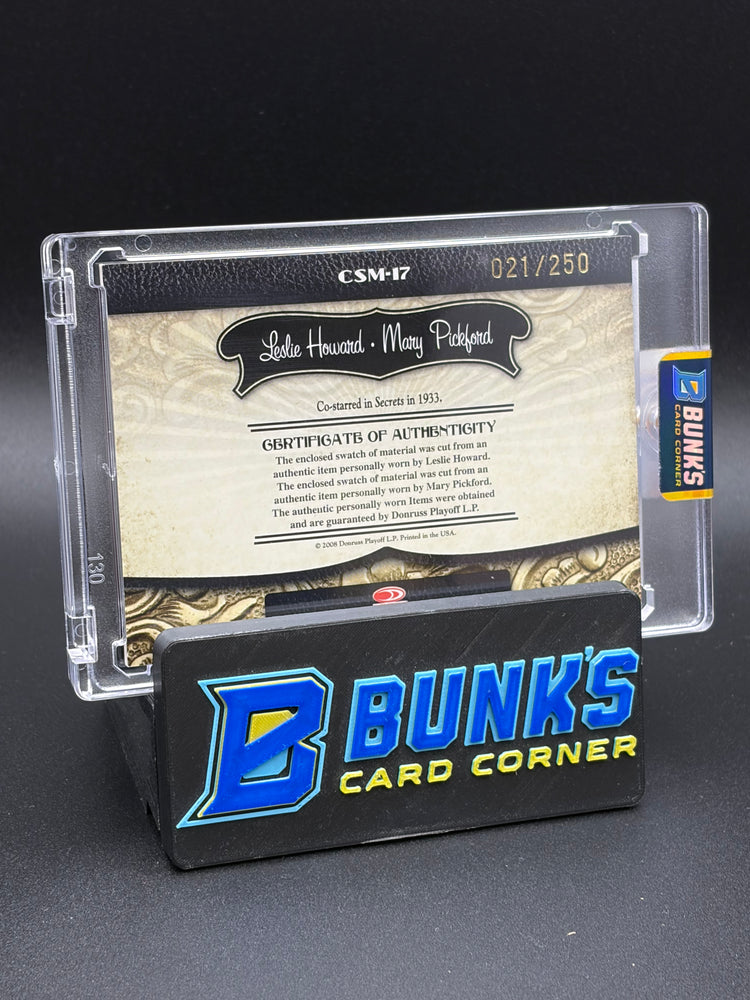 2008 Leslie Howard & Mary Pickford Donruss 21/250