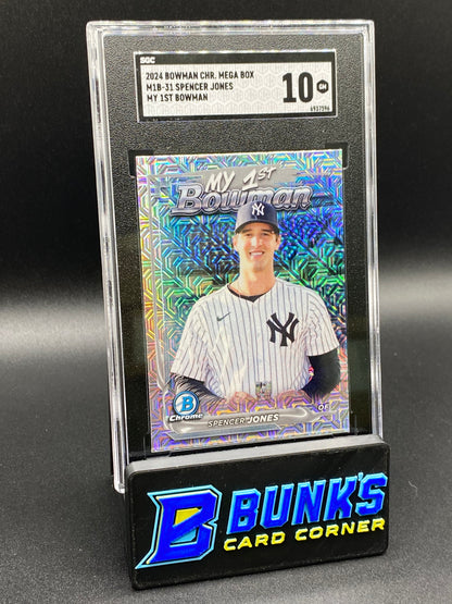 2024 Spencer Jones My 1st Bowman SGC 10
