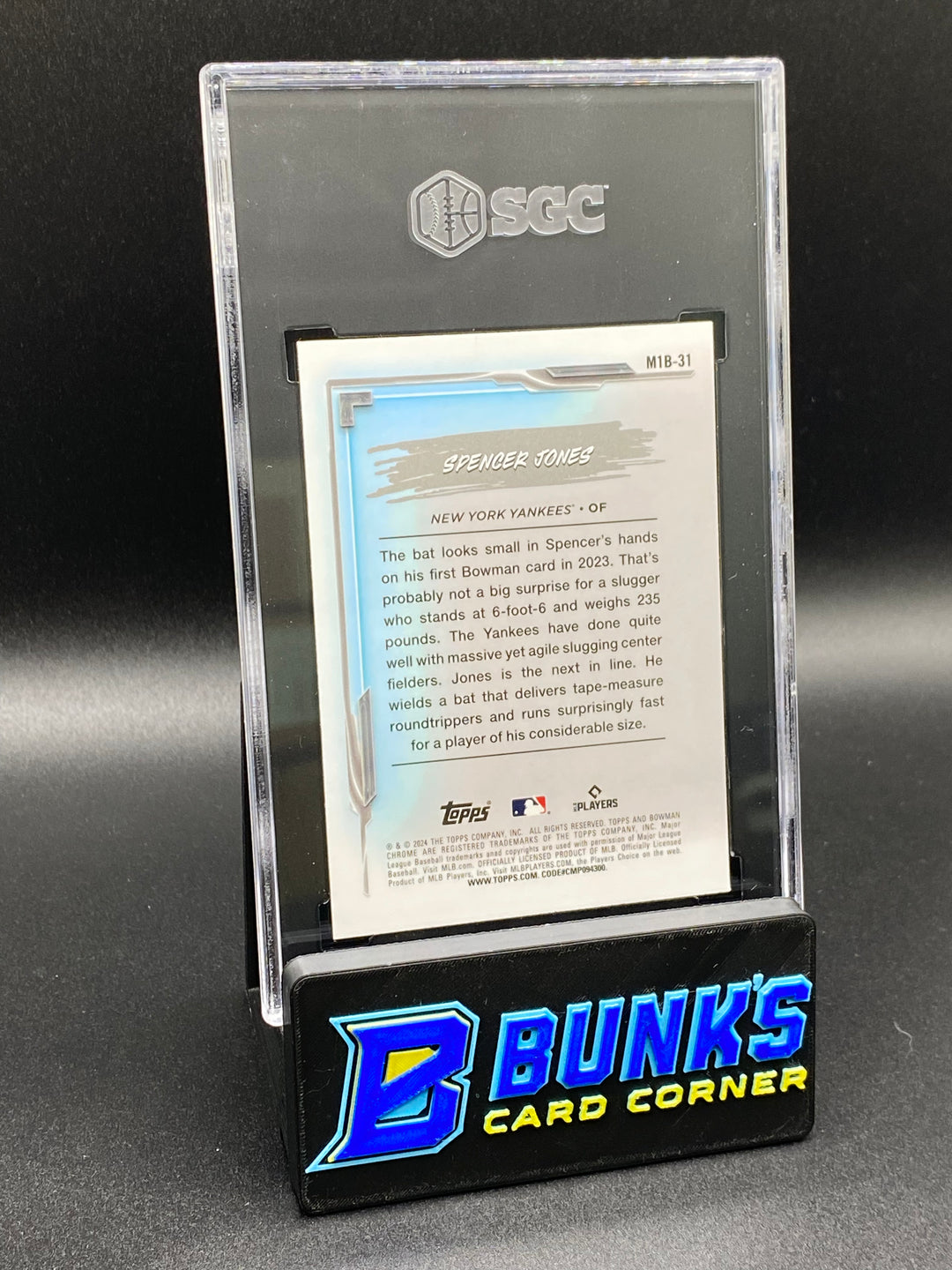 2024 Spencer Jones My 1st Bowman SGC 10