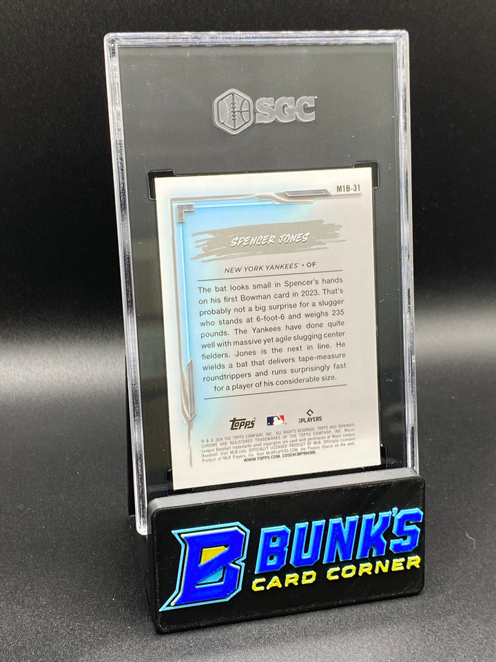 2024 Spencer Jones My 1st Bowman SGC 10