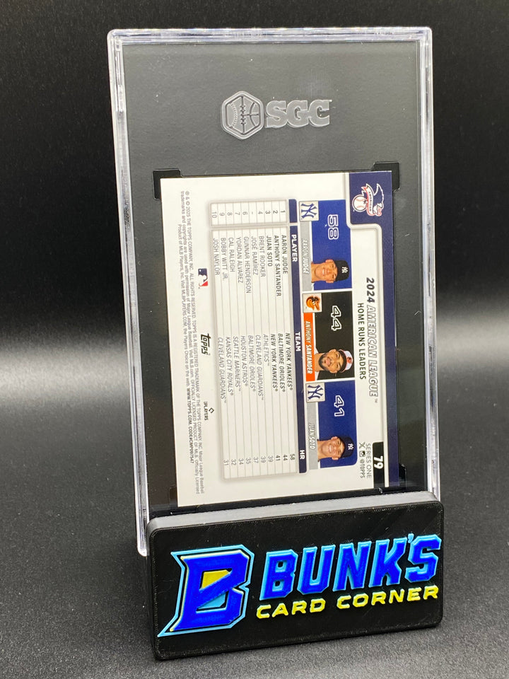 2025 American League Leaders Pink Holo Foil SGC 10