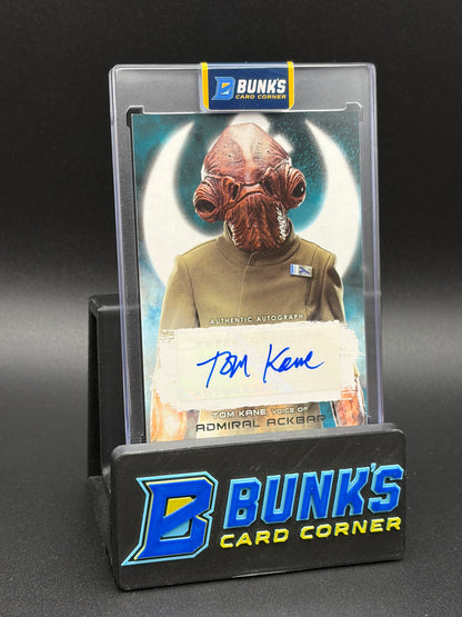 Tom Kane Voice of Admiral Ackbar Topps Auto