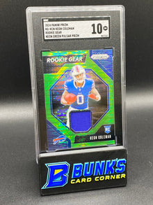2024 Keon Coleman Rookie Gear Neon Green Pulsar Prizm SGC 10